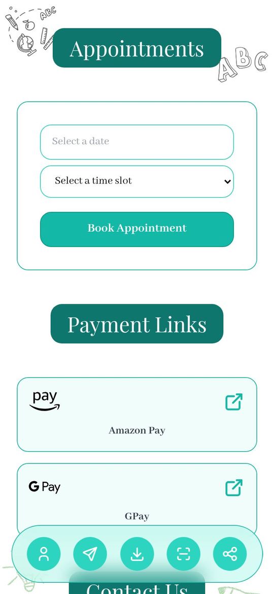 School demo profile on InnoTechAI (appointments)
